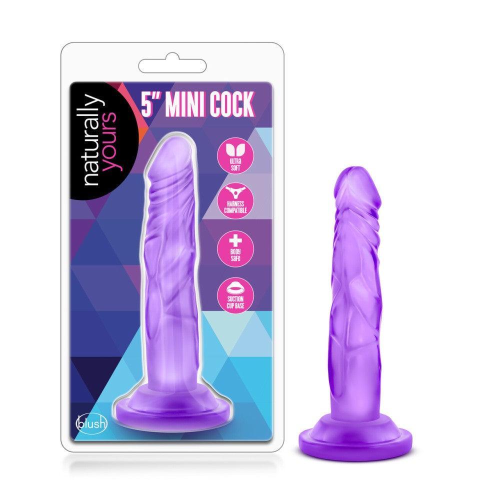 Naturally Yours Mini Vacuum Base Dildo Purple