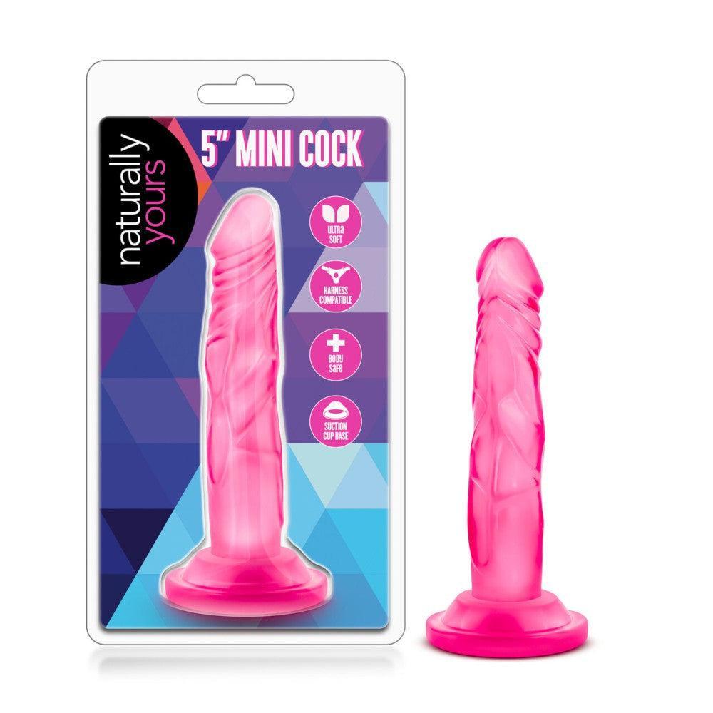 Naturally Yours Mini Vacuum Base Dildo Pink