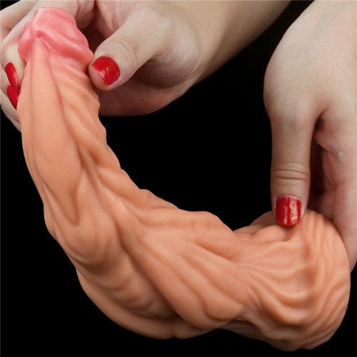 Nature Cock 9.5" Large Dual Layer Realistic Silicone Dildo