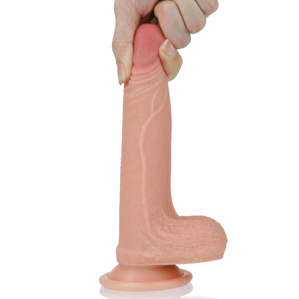 Nature Cock Body Silicone Double Layer Realistic Dildo 7"