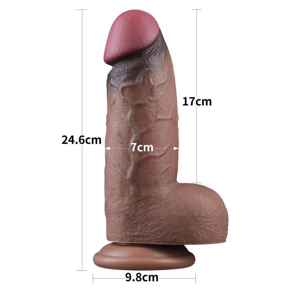 Nature Cock XXL 9.5" Thick Double Layer Silicone Dildo