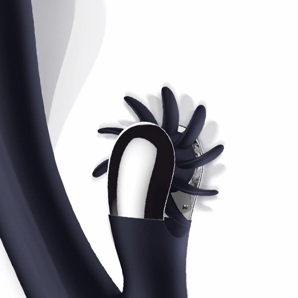 Navy Space Silicone Rechargeable Rabbit Vibrator