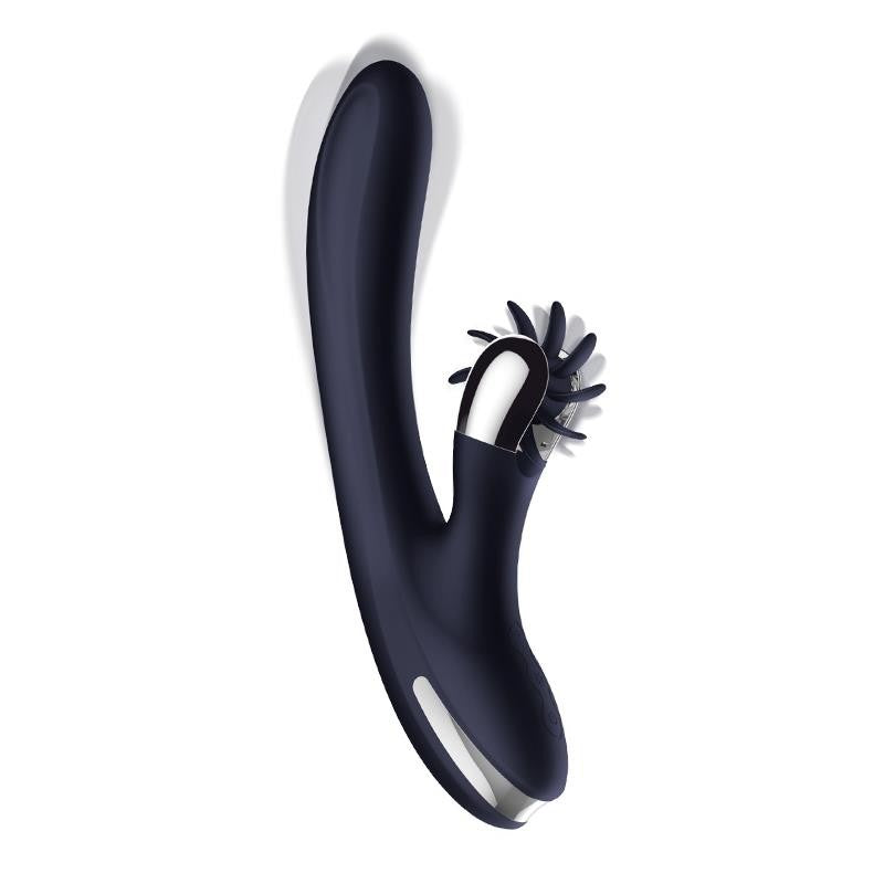 Navy Space Silicone Rechargeable Rabbit Vibrator