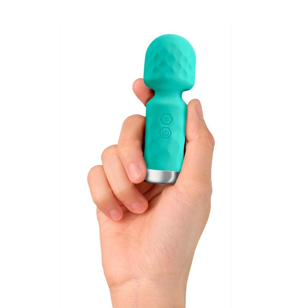 New-New- Rechargeable mini Wand massager Yoba King Wand turquoise