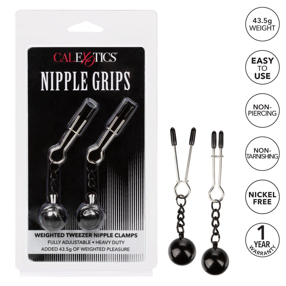 Metal Weighted Tweezer Nipple Clips