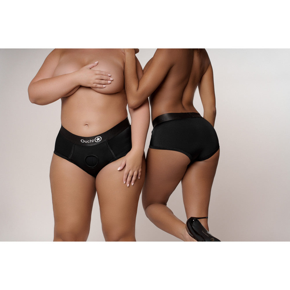 Ouch! Strap-On Briefs with Rechargeable Bullet Vibrator Size XS/S