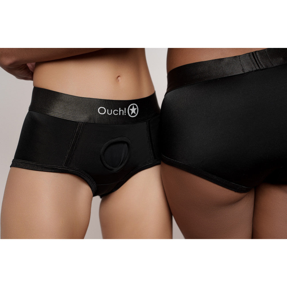 Ouch! Strap-On Briefs with Rechargeable Bullet Vibrator Size XS/S