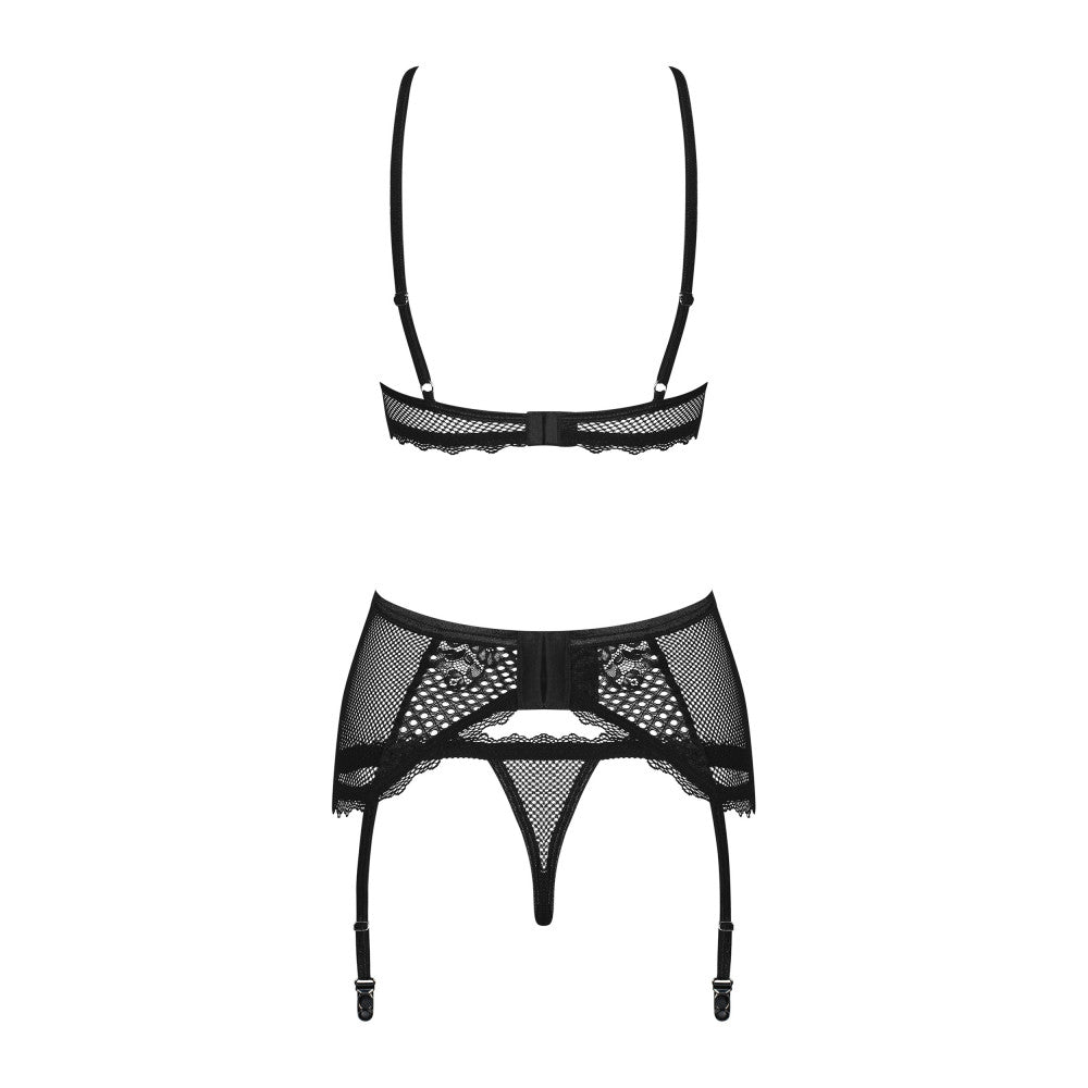 Obsessive Basitta Provocative 3-Piece Lingerie Set