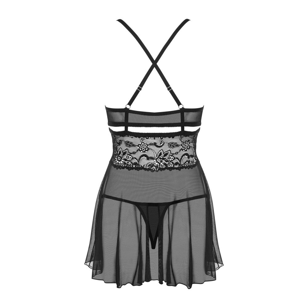 Obsessive Erotic Babydoll Dress & Thong Lingerie Set
