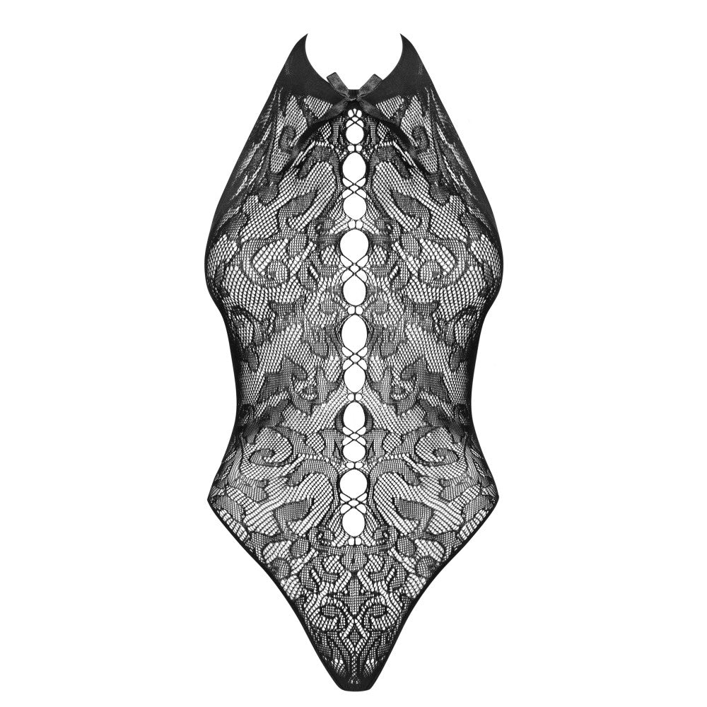 Obsessive Fine Mesh Thong Bodysuit