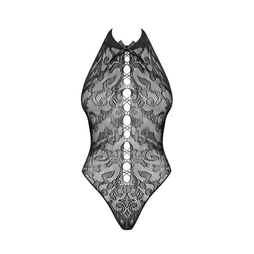 Obsessive Fine Mesh Thong Bodysuit