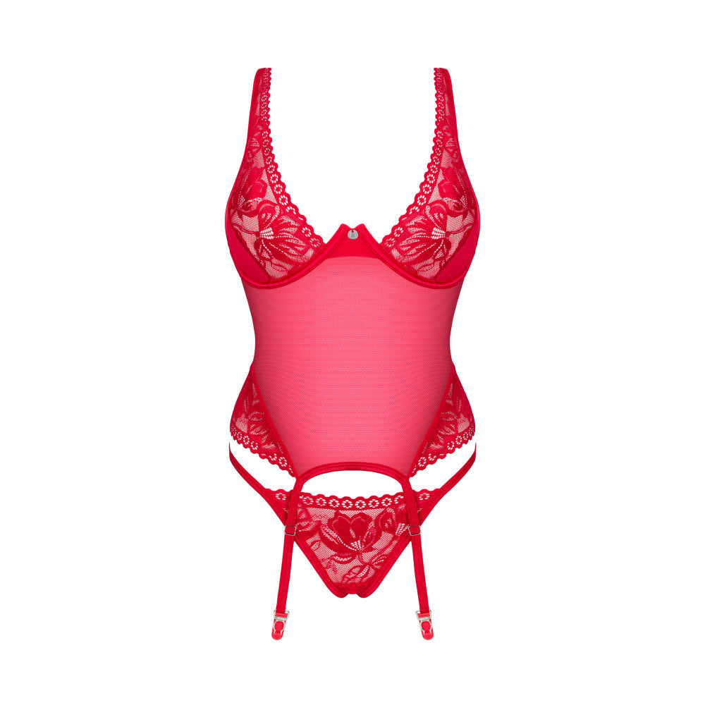 Obsessive Lacelove Erotic Corset & Thong Set