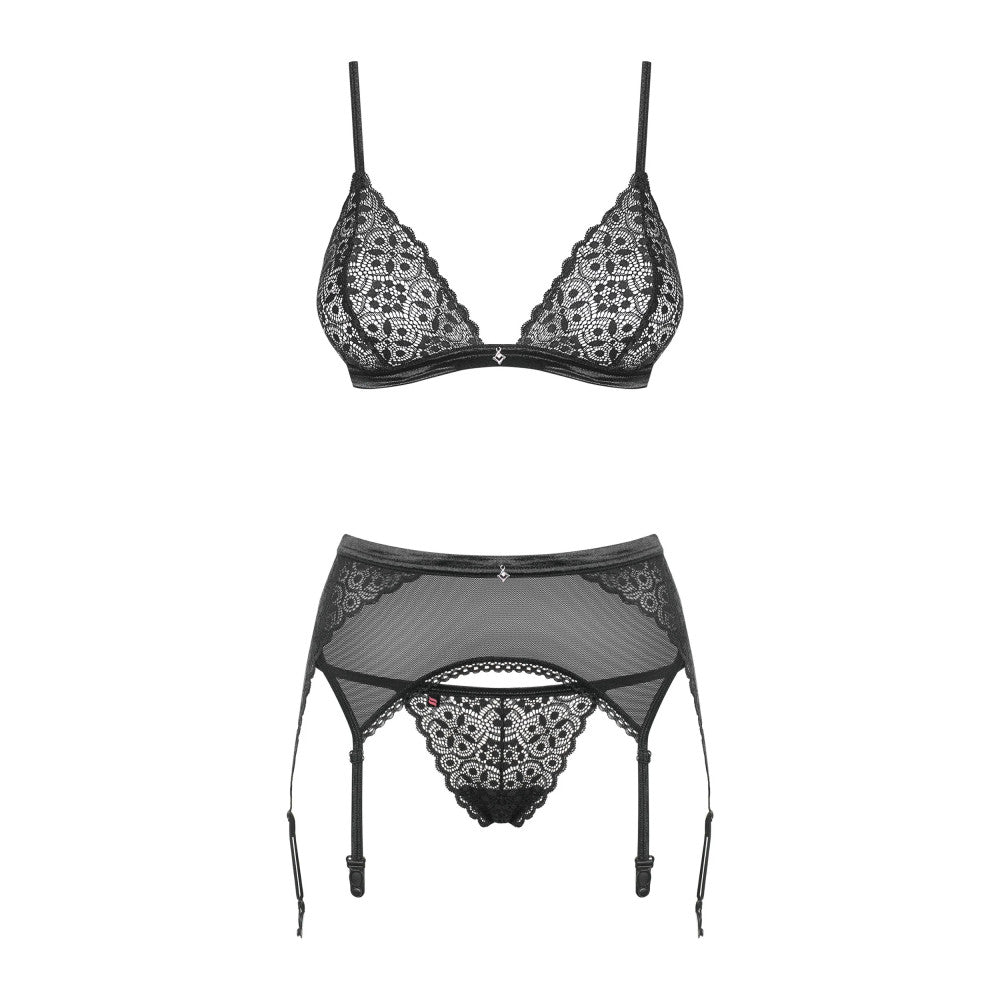 Obsessive Shibu 3 Piece Lace Set