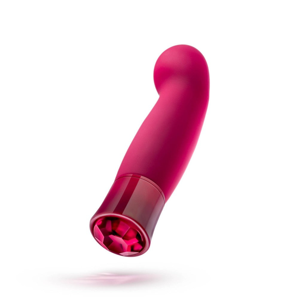 Oh My Gem Rechargeable Warming Vibrator with Red Crystal