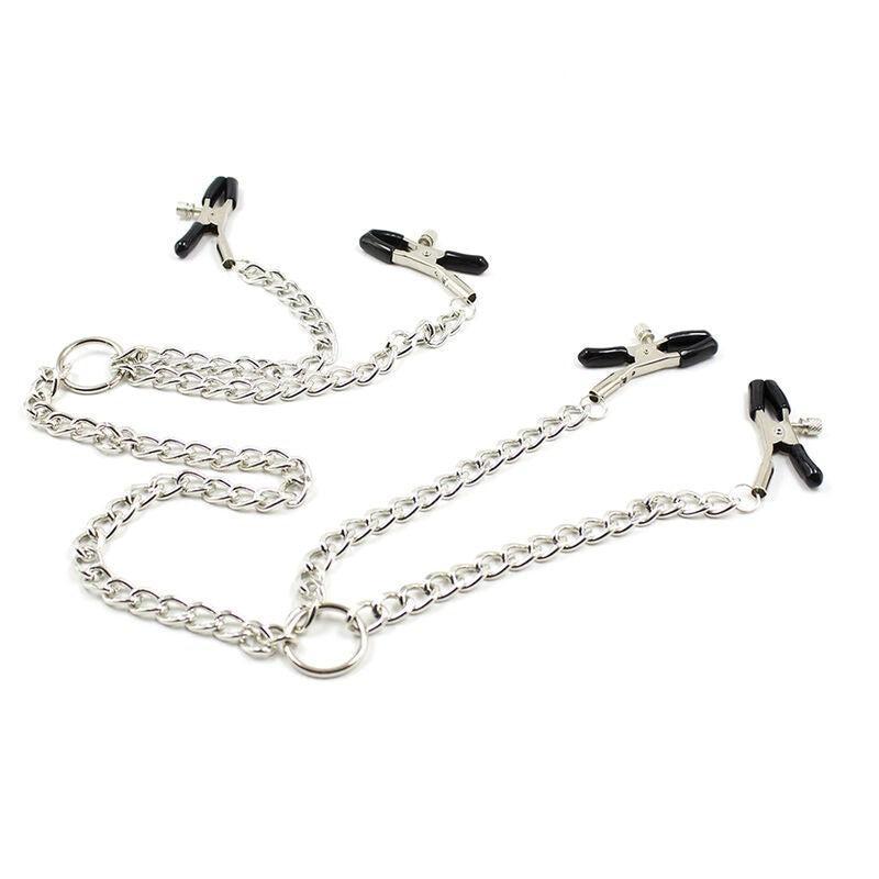 OhMaMa Metal Nipple Clips with Chains