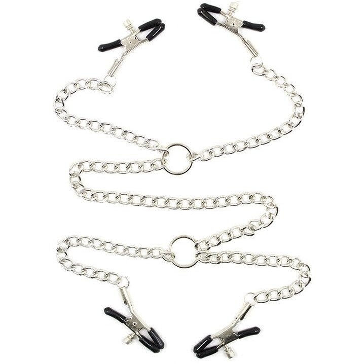 OhMaMa Metal Nipple Clips with Chains