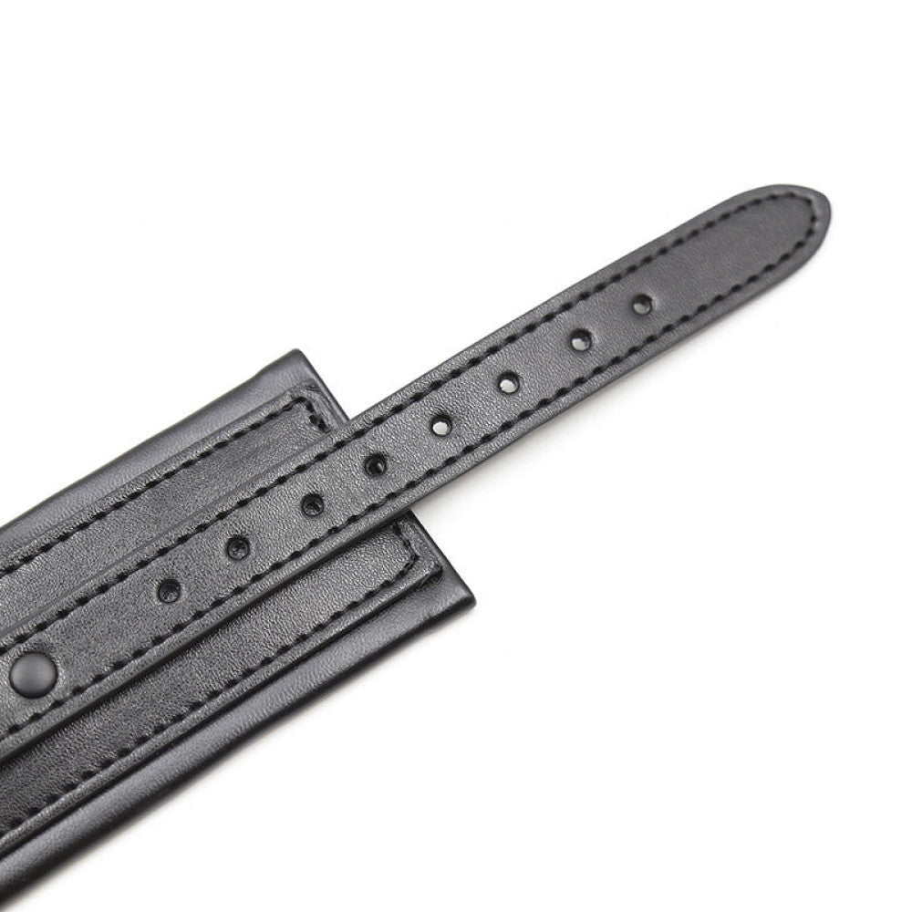 Ohmama Black Adjustable Eco Leather Wrist Restraints