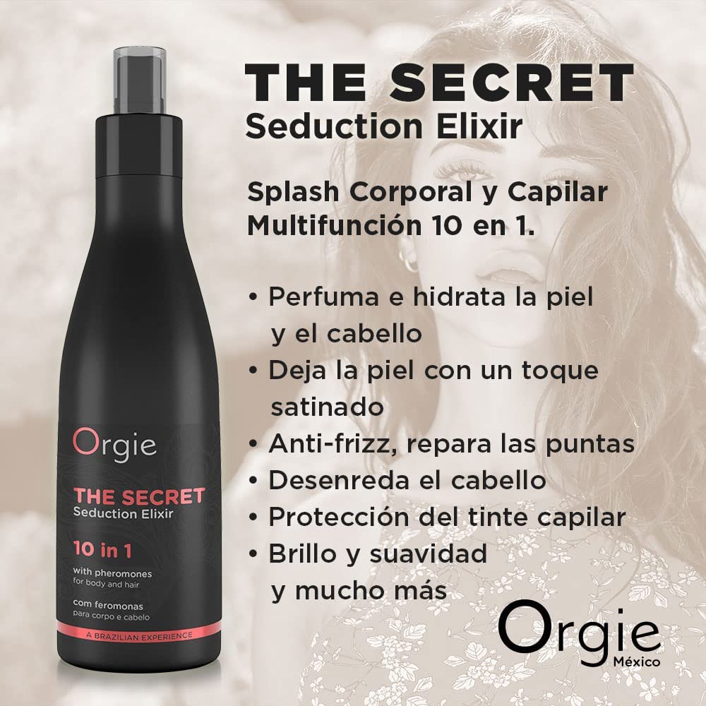 Orgie The Secret 10 in 1 Body & Hair Elixir with Pheromones 200 ml.