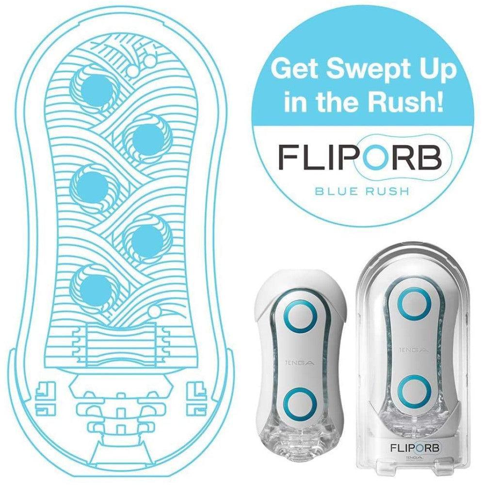 Tenga Flip Orb Blue Rush Masturbator
