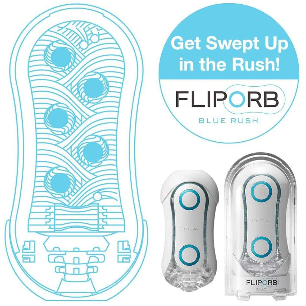 Tenga Flip Orb Blue Rush Masturbator