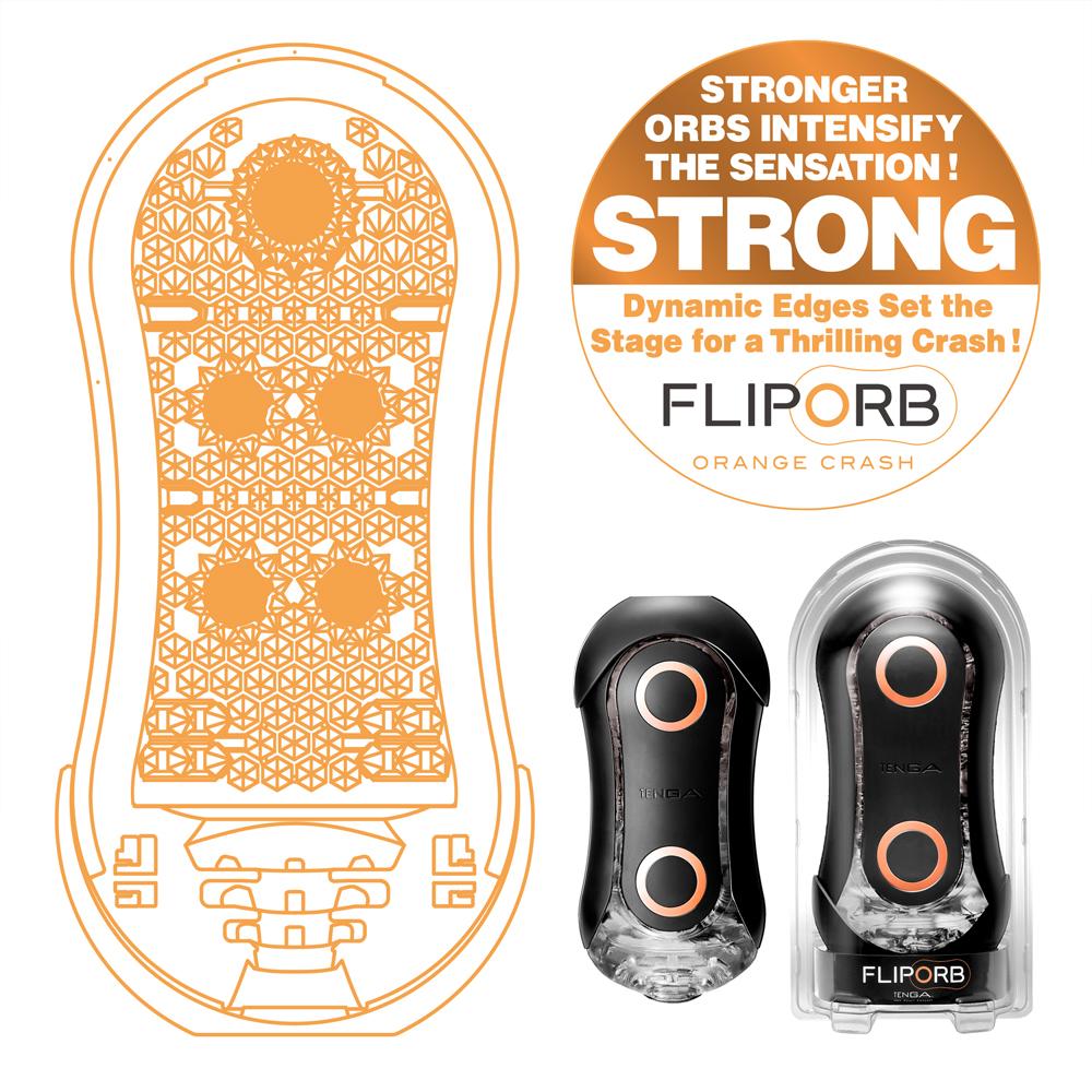 Tenga Flip Orb Strong Orange Masturbator