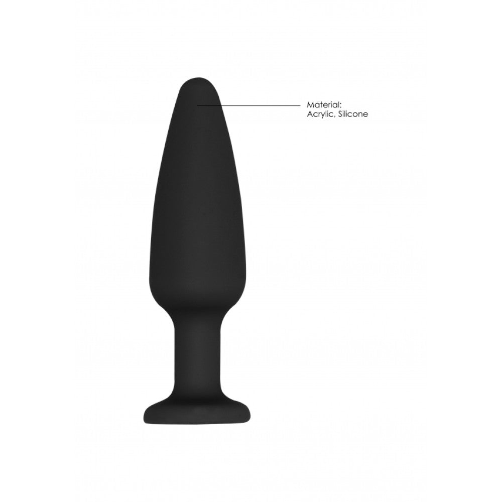 Ouch! Crystal Silicone Butt Plug