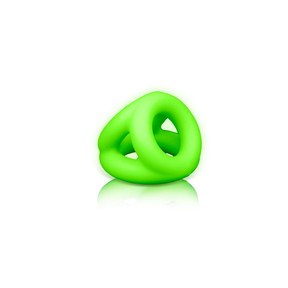 Ouch! Glow in the Dark Triple Liquid Silicone Cock Ring