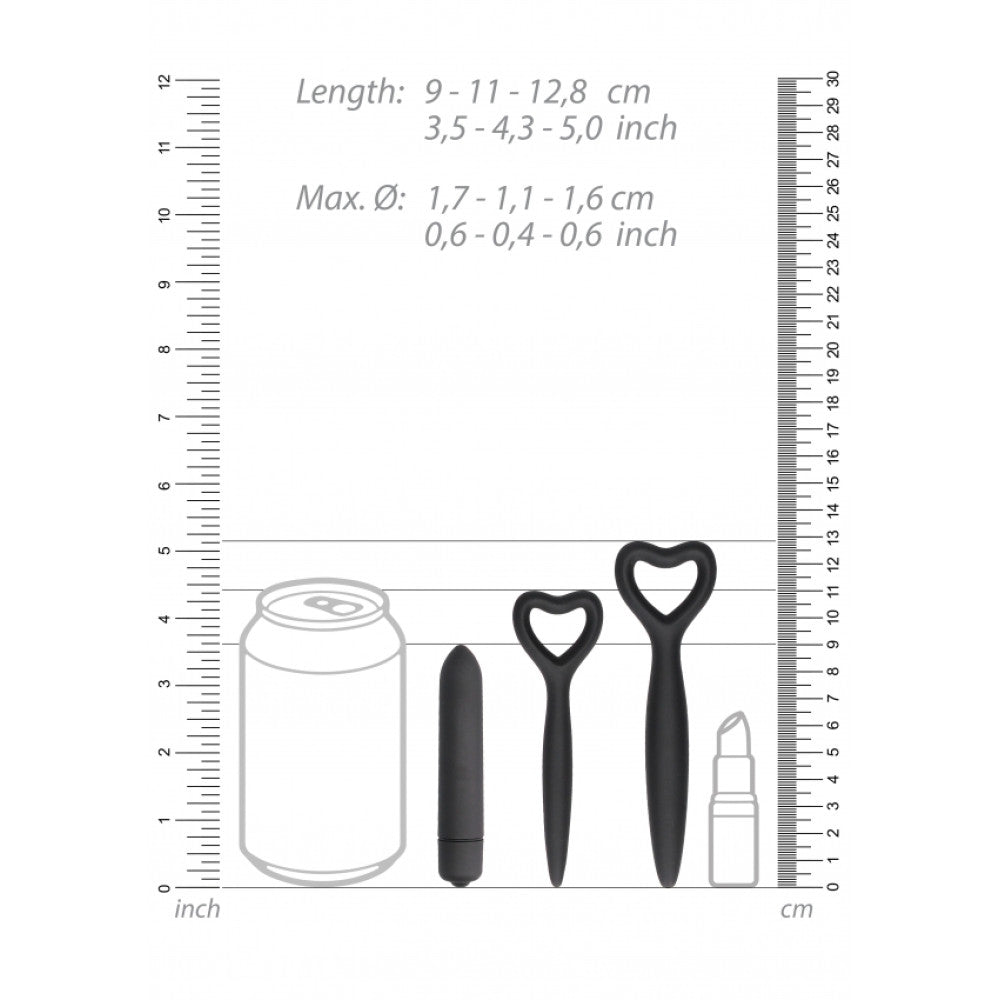 Ouch! Silicone Vaginal Dilator Set with Bullet Vibrator