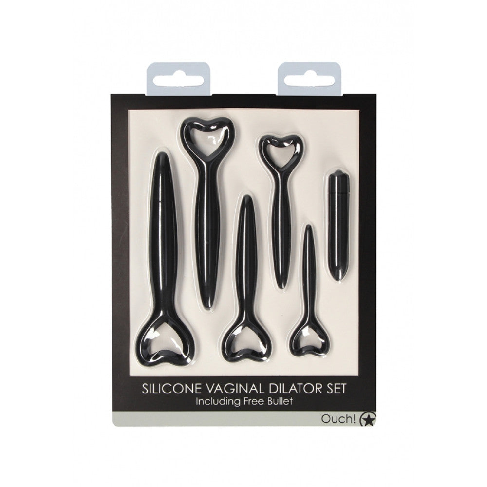 Ouch! Silicone Vaginal Dilator Set with Bullet Vibrator