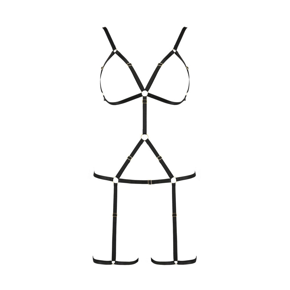 Passion Indica Provocative Bondage Harness Lingerie Set