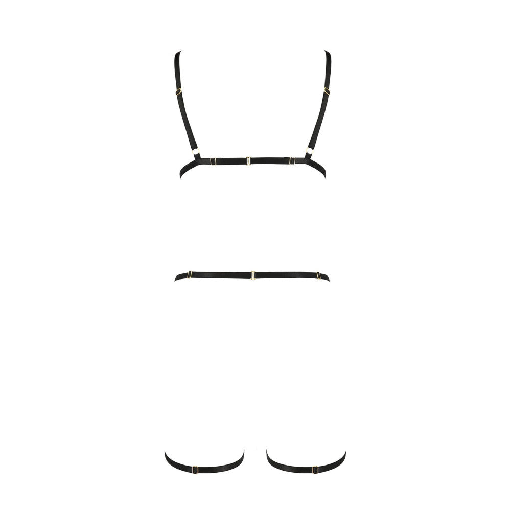 Passion Indica Provocative Bondage Harness Lingerie Set