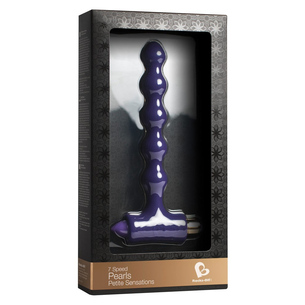 Pearls vibrating anal beads stimulator Purple