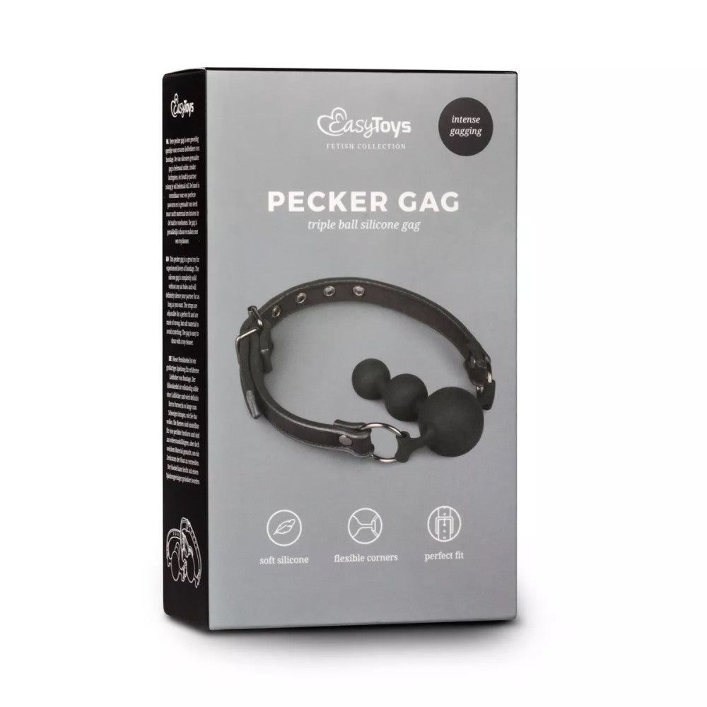 Pecker Triple Mouth Ball Gag