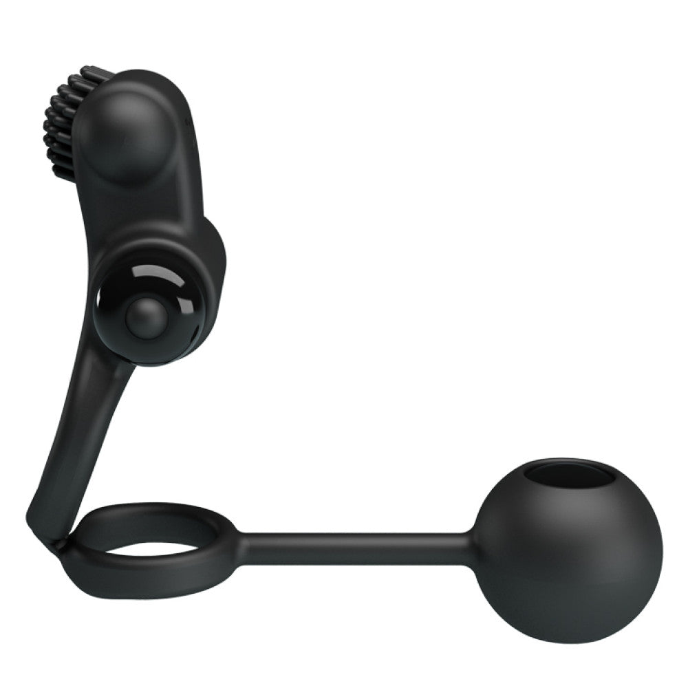 Penis Sleeve IV Cock Ring with Clitoris Stimulator & Ball