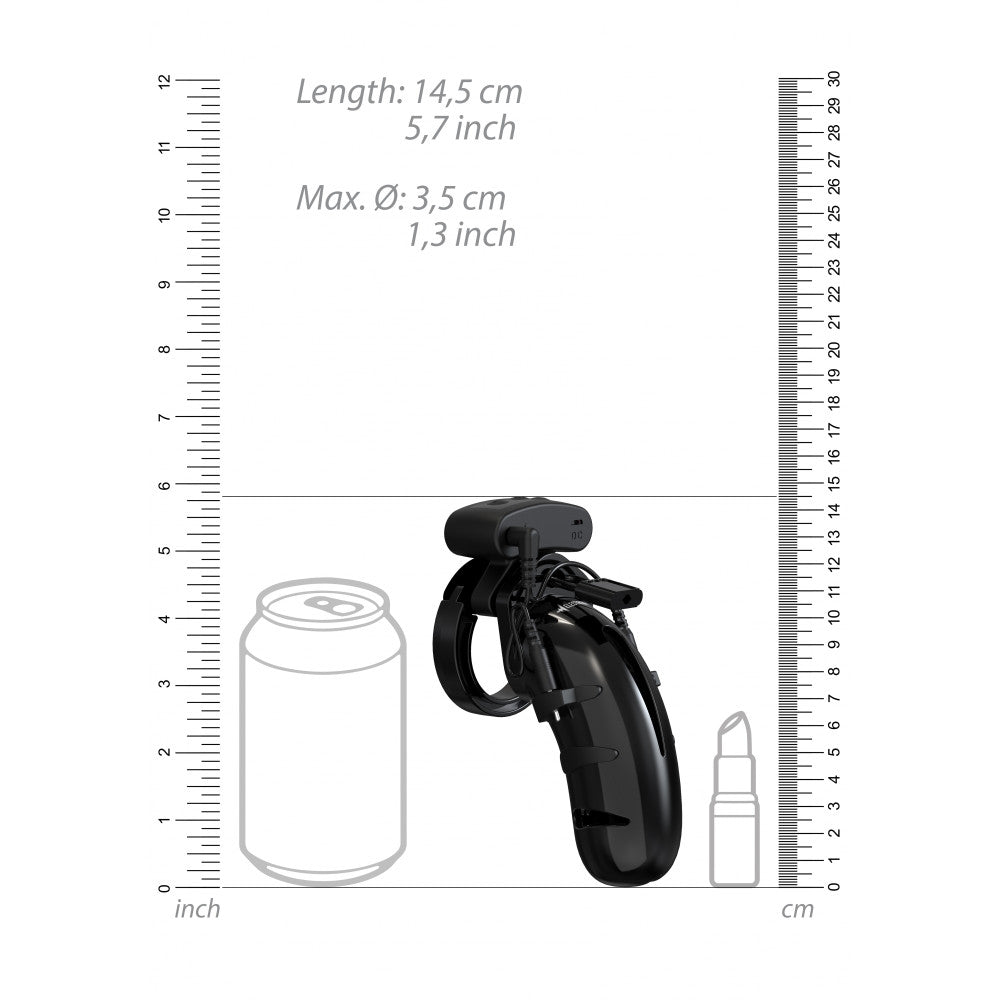 Penis cage with electro stimulation and remote control ManCage 22 black