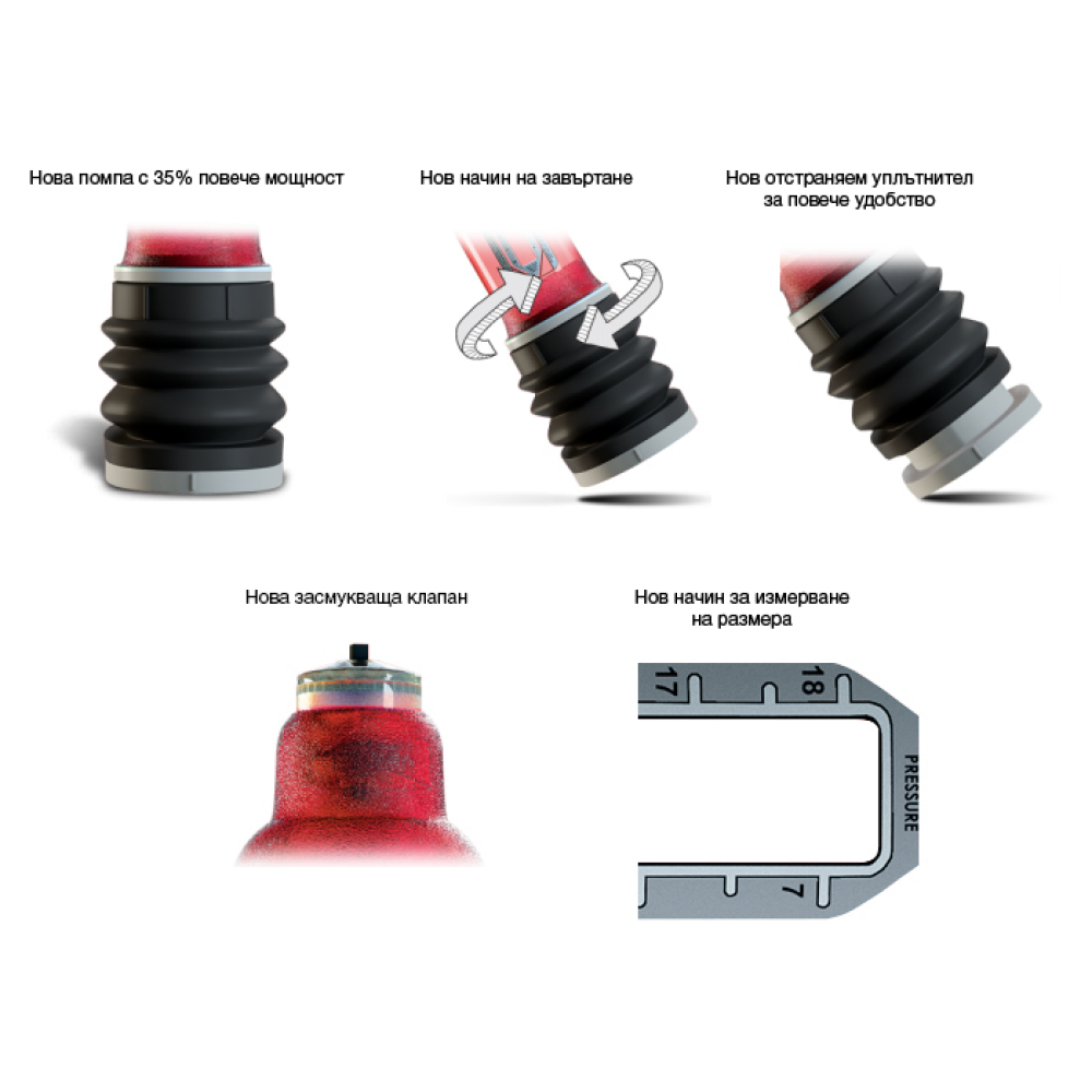 Bathmate Hydromax 9 Penis Pump Transparent