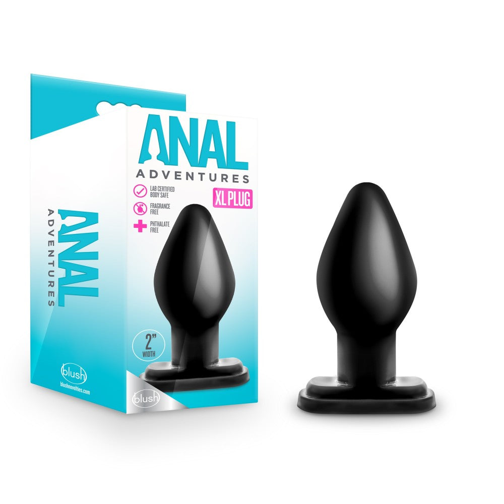 Anal Adventures Butt Plug XL Black