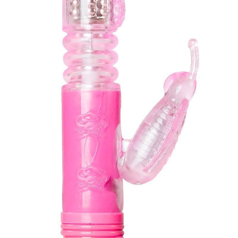 Pink Butterfly Thrusting Vibrator