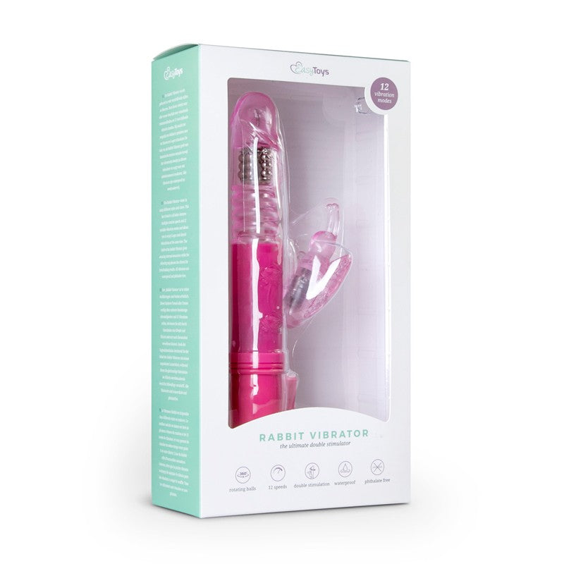 Pink Butterfly Thrusting Vibrator