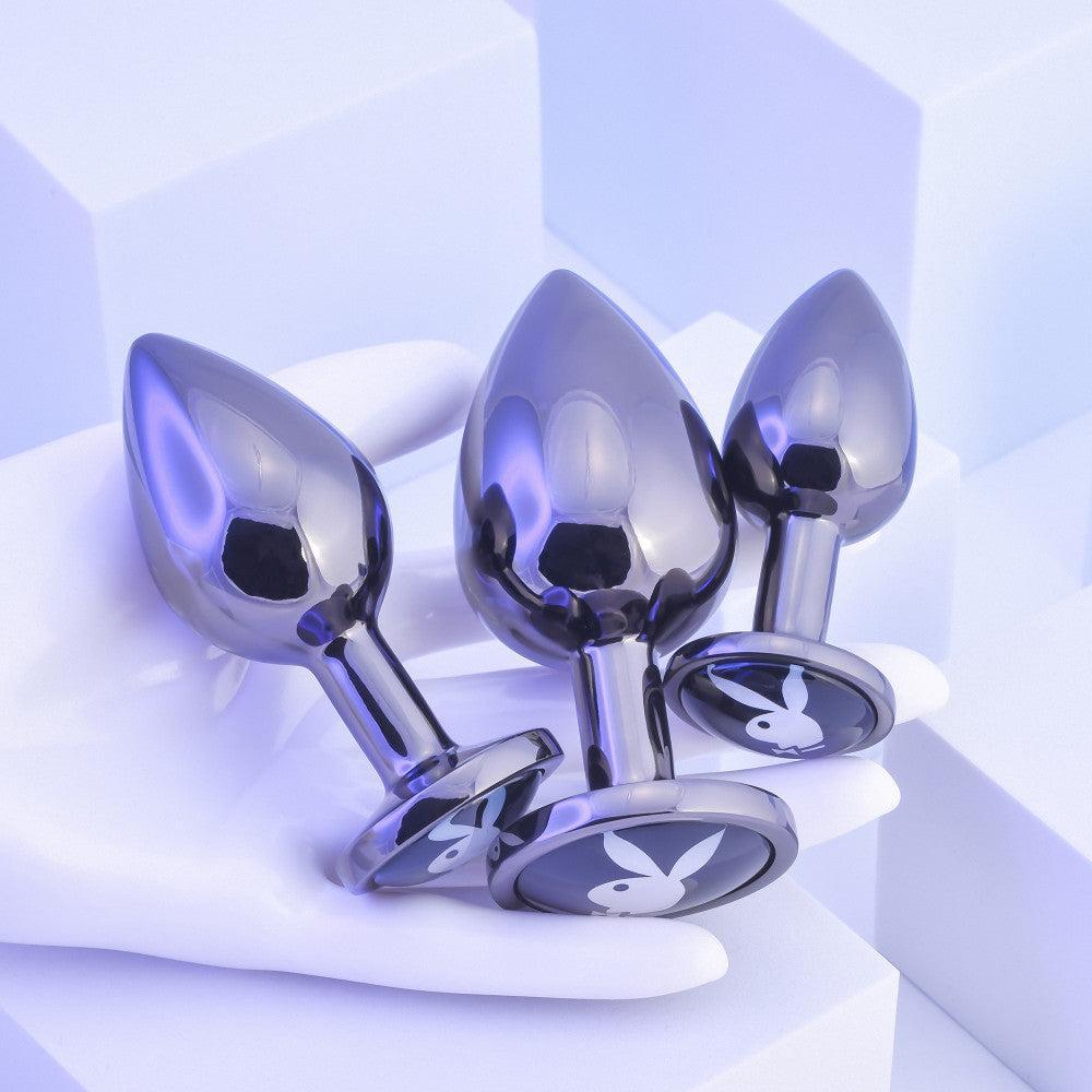Playboy Pleasure Metal Butt Plug Set 3 Pcs.
