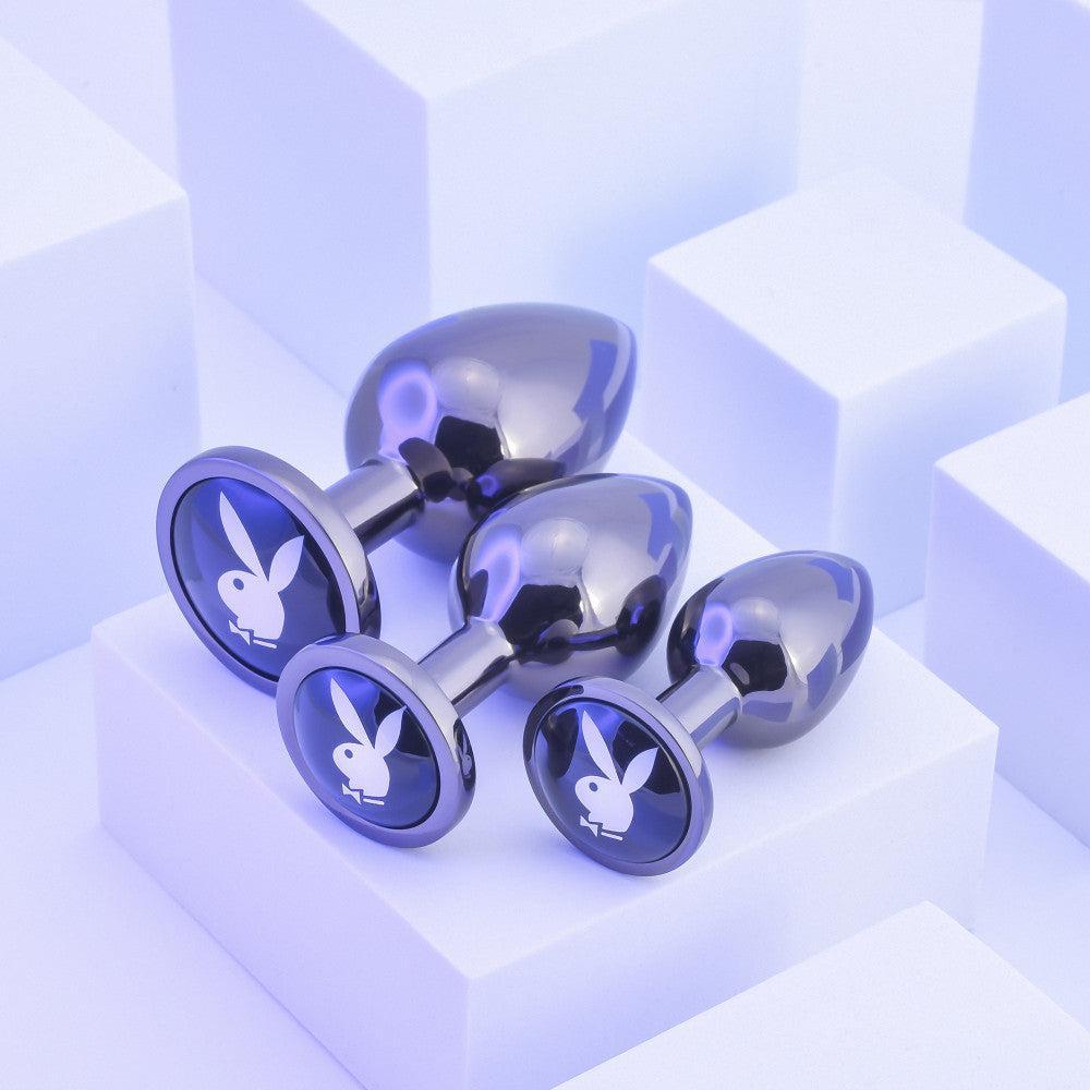 Playboy Pleasure Metal Butt Plug Set 3 Pcs.