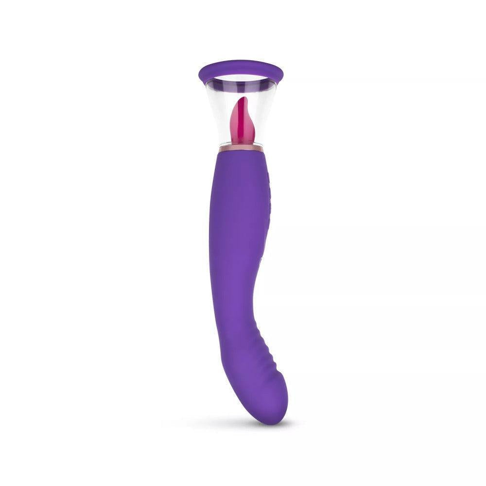 Pleasure Pump Rechargeable Clit Pump & G-Spot Vibrator