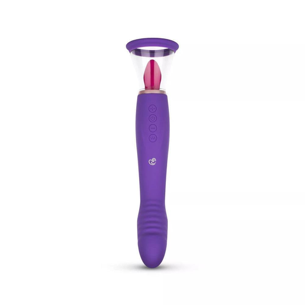 Pleasure Pump Rechargeable Clit Pump & G-Spot Vibrator