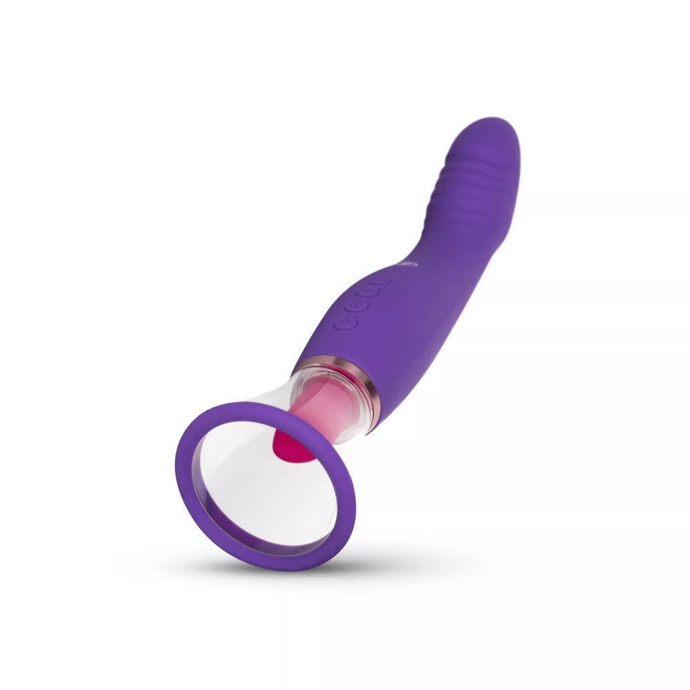 Pleasure Pump Rechargeable Clit Pump & G-Spot Vibrator