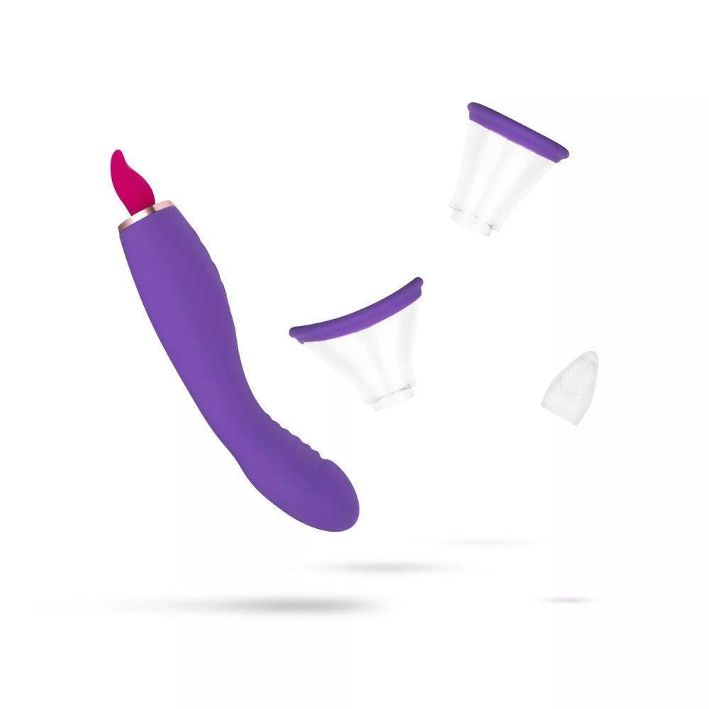 Pleasure Pump Rechargeable Clit Pump & G-Spot Vibrator