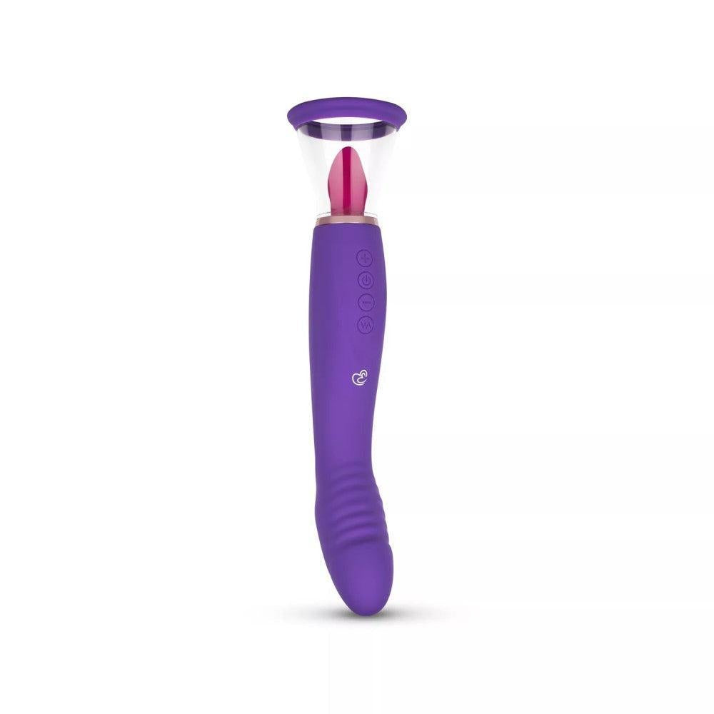 Pleasure Pump Rechargeable Clit Pump & G-Spot Vibrator