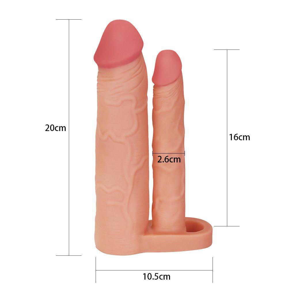 X-Tender DP Double Penis Extender Add 2"