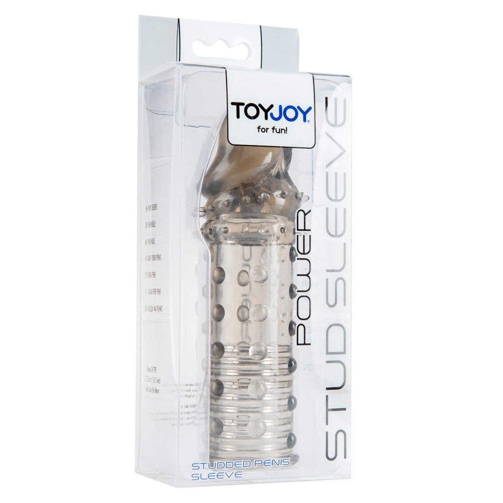 Power Stud Sleeve Penis Extender & Thickener Black