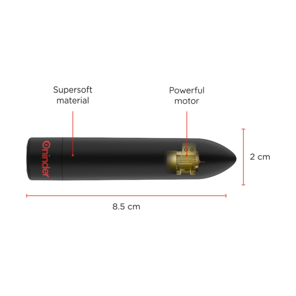 Powerful Bullet Vibrator with App Oninder Berlin Black