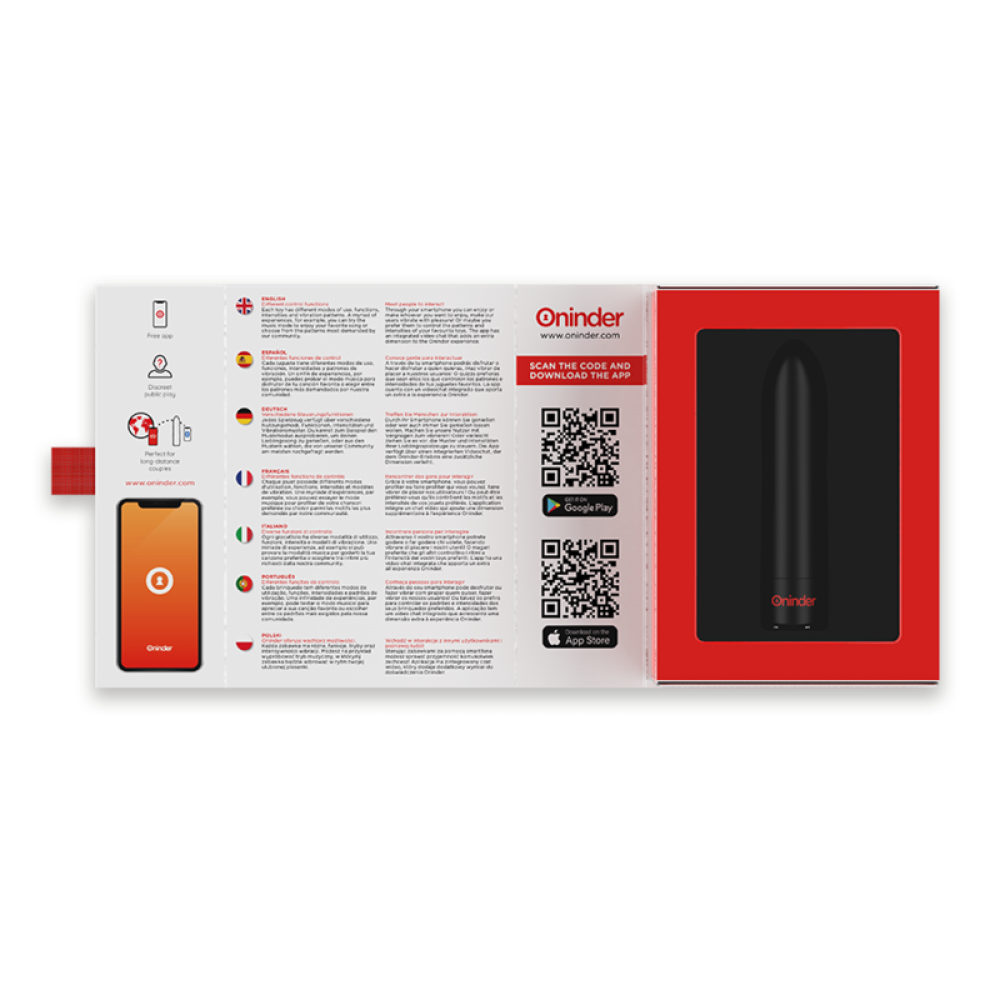 Powerful Bullet Vibrator with App Oninder Berlin Black